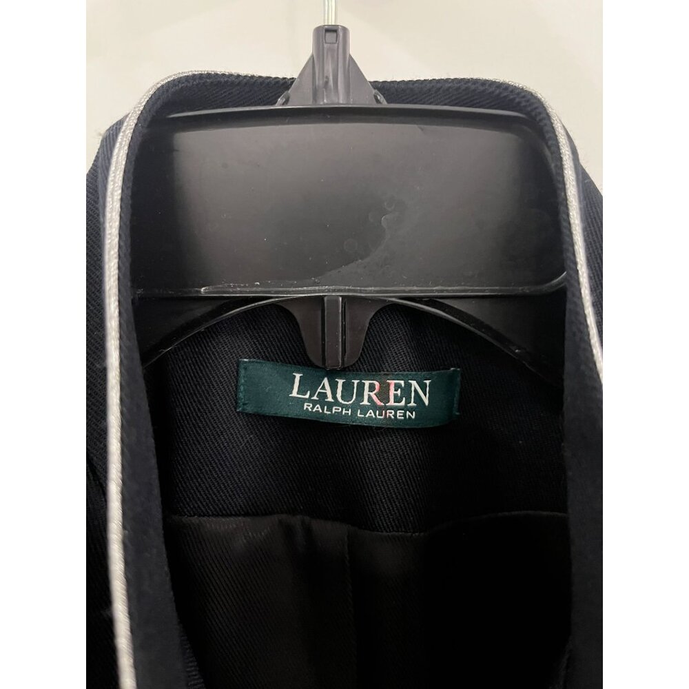 NWOT Lauren Ralph Lauren Jacket Black Military Double breast Sz 2 - Picture 8 of 16